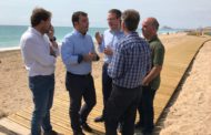 Peníscola, es reparen els danys de la platja Nord i es restitueix la duna