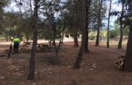 Santa Magdalena, les Brigades Forestals de la Generalitat i Diputació netegen l'ermita de Sant Vicent