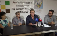 Benicarló; roda de premsa de l’Associació de Veïns de les Partides Riu, Surrach i Aiguaoliva 18/10/2017