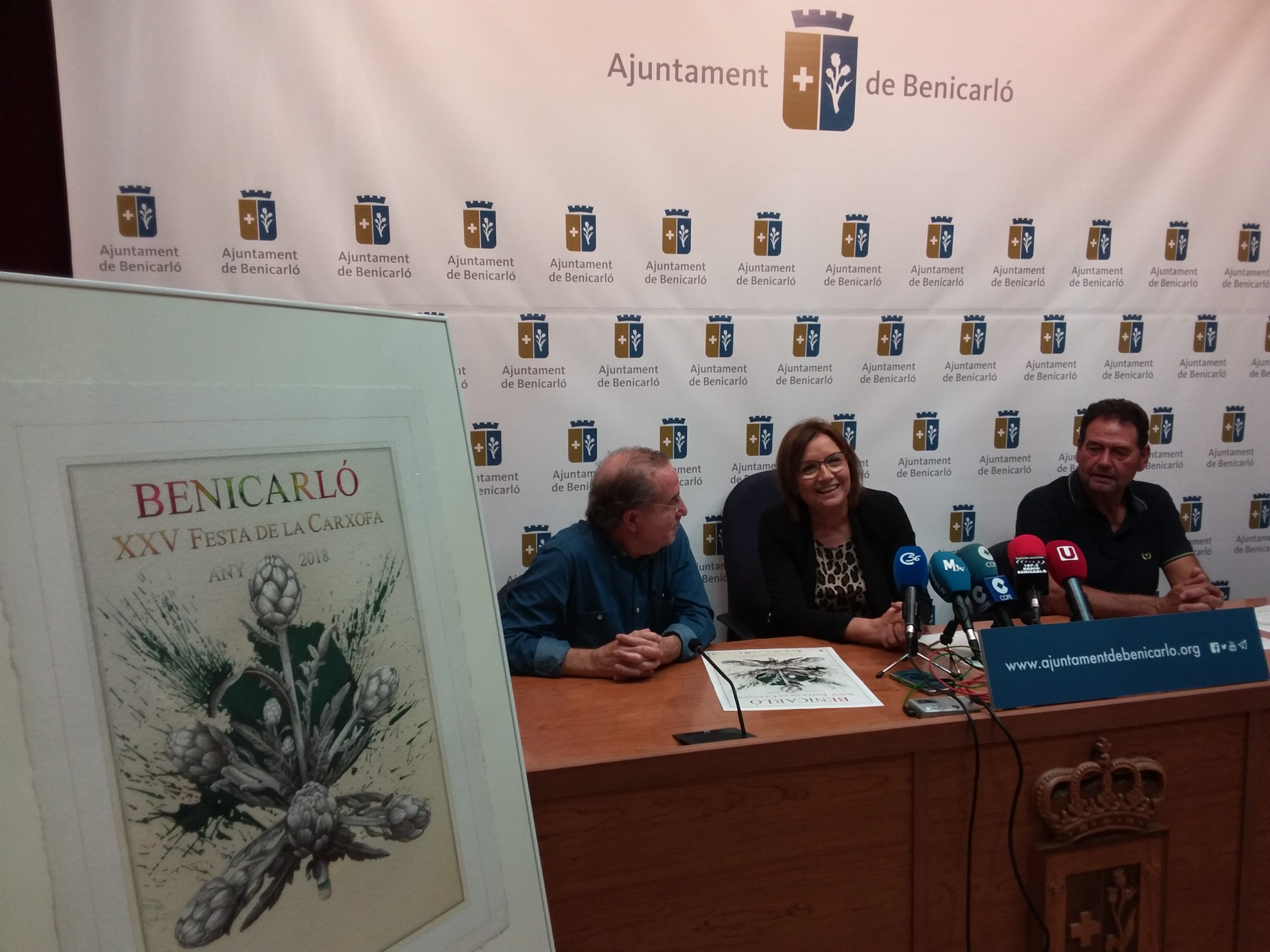 Benicarló, es presenta el cartell anunciador de la 25a Festa de la Carxofa