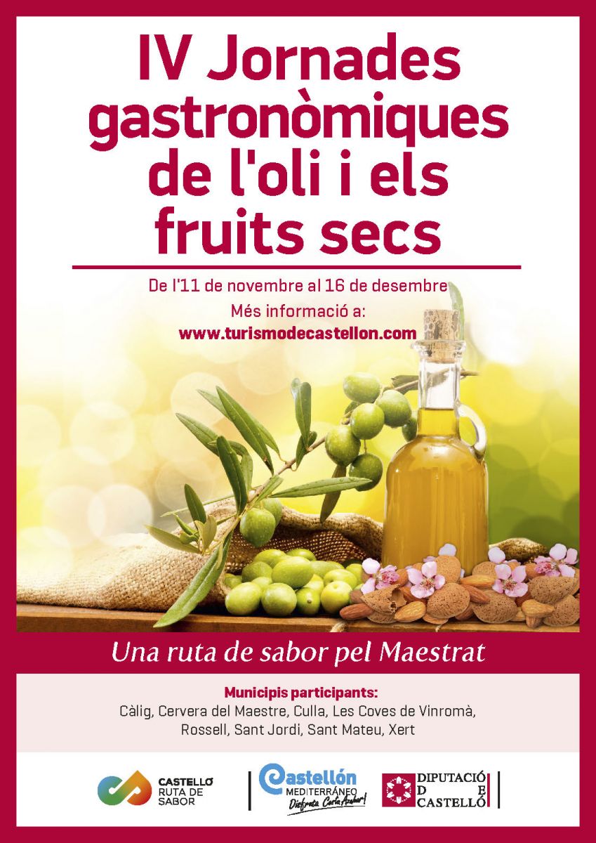4es Jornades Gastronòmiques de l'oli i els fruits secs