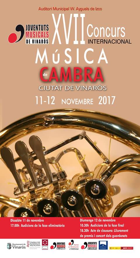Vinaròs, demà comença el 17é Concurs Internacional de Música de Cambra