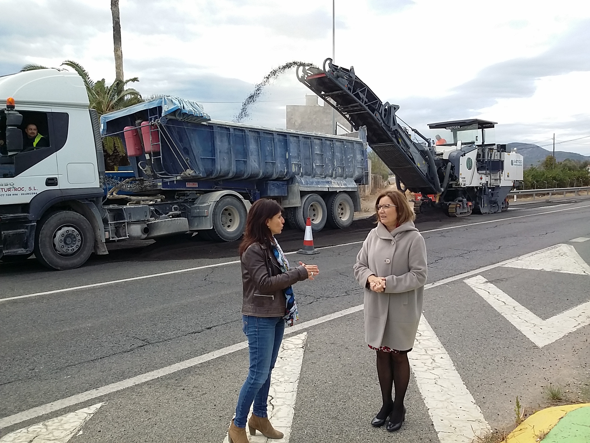 Benicarló, el Govern Central inicia l'asfaltat de l'antiga N340
