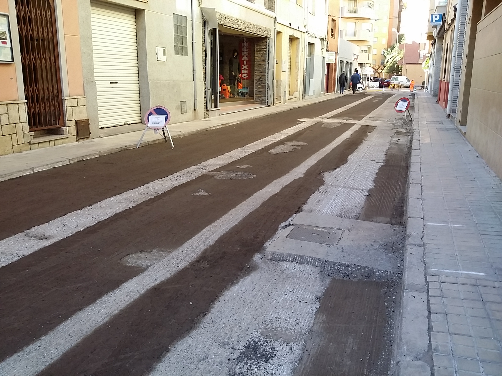 Benicarló, comencen les obres d'asfaltat als carrers del nucli urbà