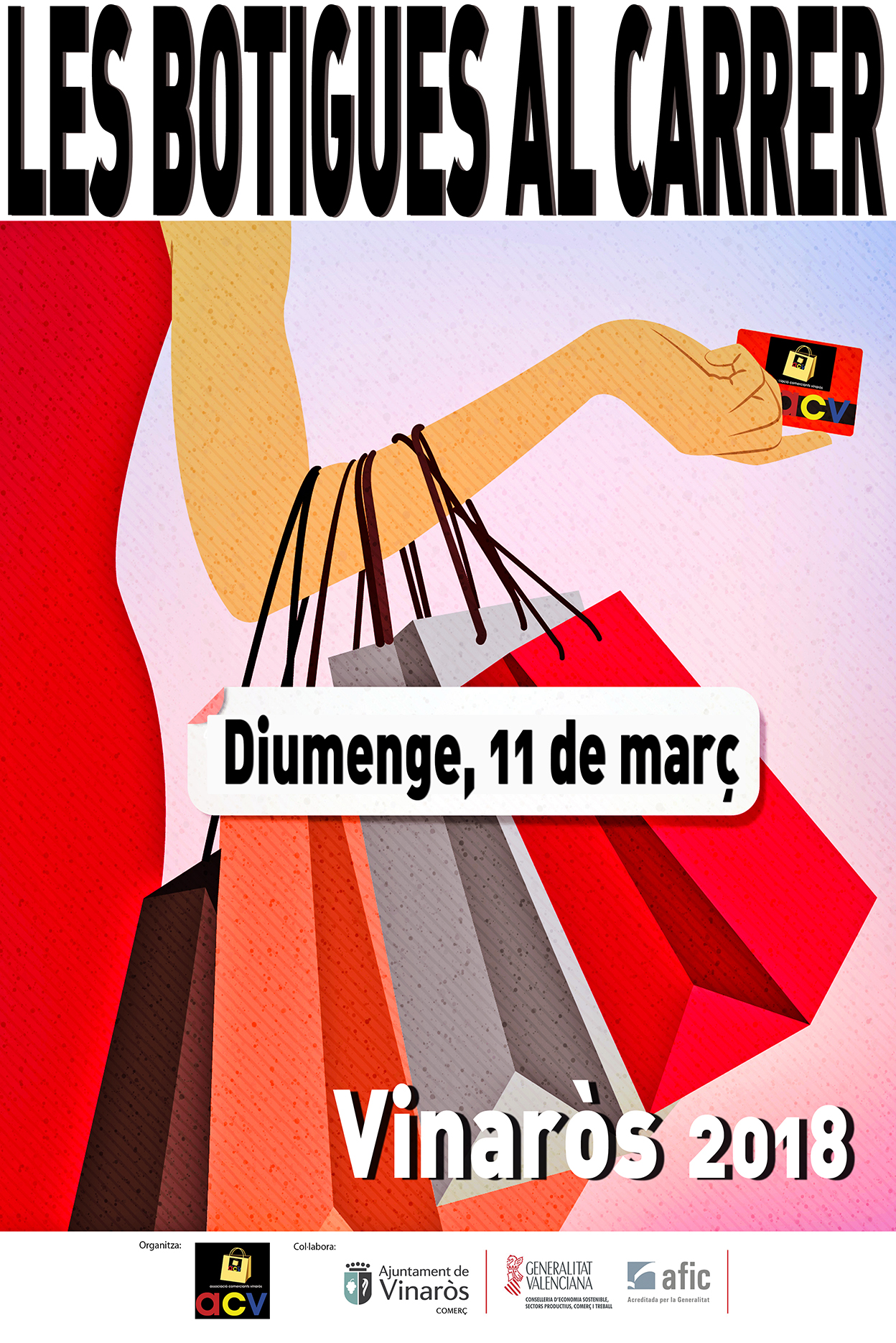 Vinaròs celebrarà diumenge 11 de març una nova edició de Botigues al Carrer