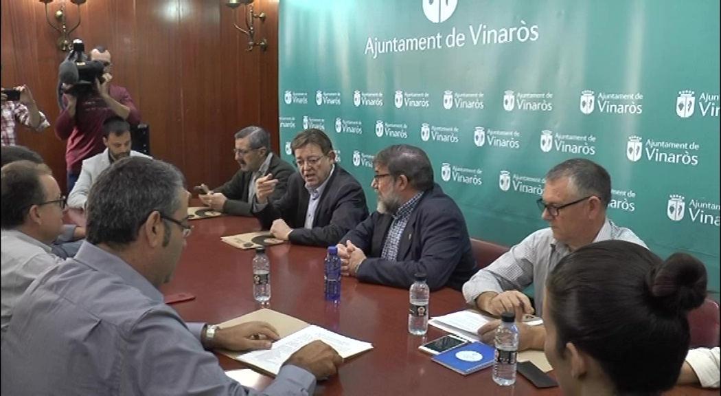 Vinaròs, el president Puig anuncia l'aprovació d'un decret urgent per fer front als danys de la gota freda