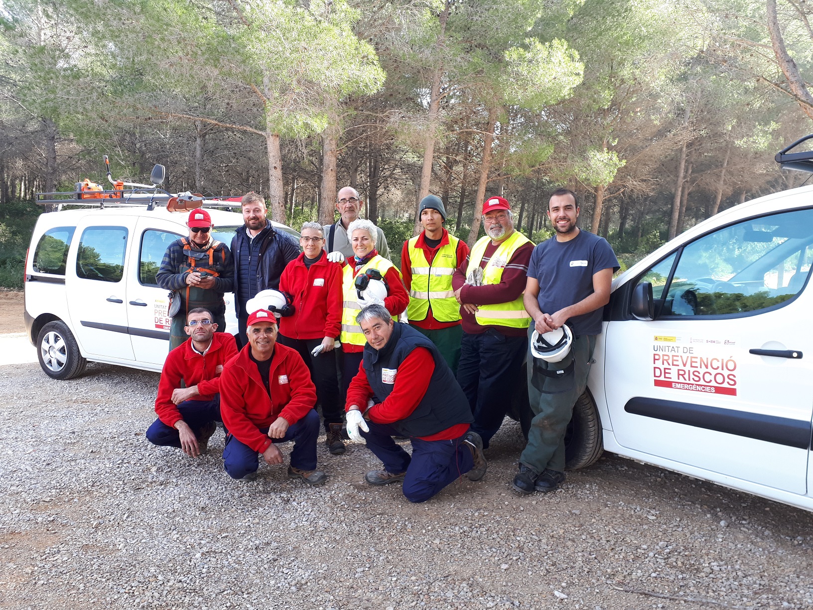 Sant Jordi, la Brigada EMERGE realitza tasques de preservació i neteja de l'entorn del Bovalar