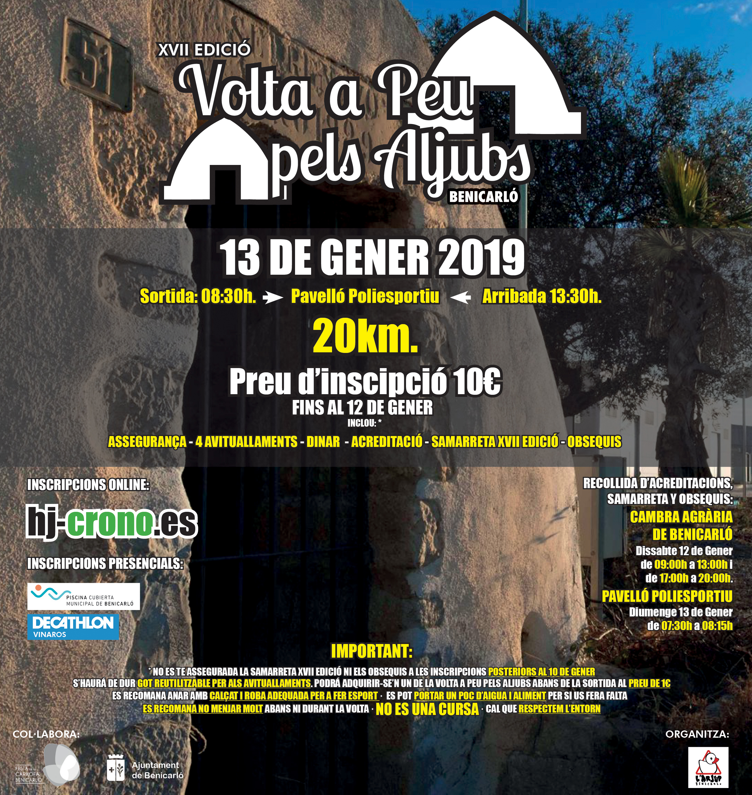 Benicarló celebrarà aquest diumenge la 17a Volta a Peu pels Aljubs