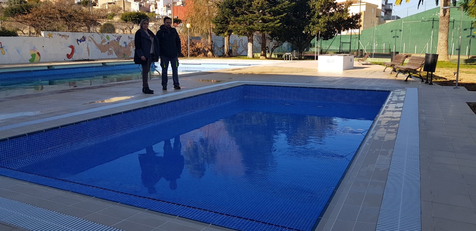 Càlig finalitza la remodelació de la piscina municipal infantil