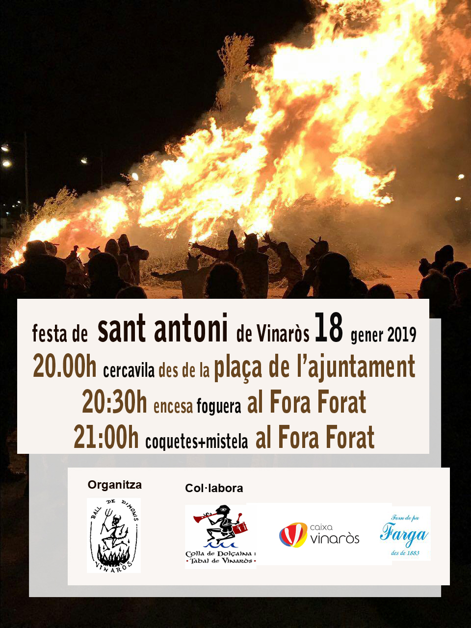 Vinaròs, els Dimonis es preparen per celebrar la festa de Sant Antoni el divendres 18 de gener