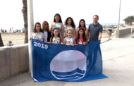 Benicarló; Hissada de la bandera blava a la platja del Morrongo de Benicarló 01-07-2019