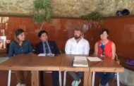 Traiguera; roda de premsa de la Mancomunitat de la Taula del Sénia 04-09-2019