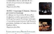 Benicarló; Benicarló afronta la recta final dels Premis Literaris amb un cap de setmana d’excepció