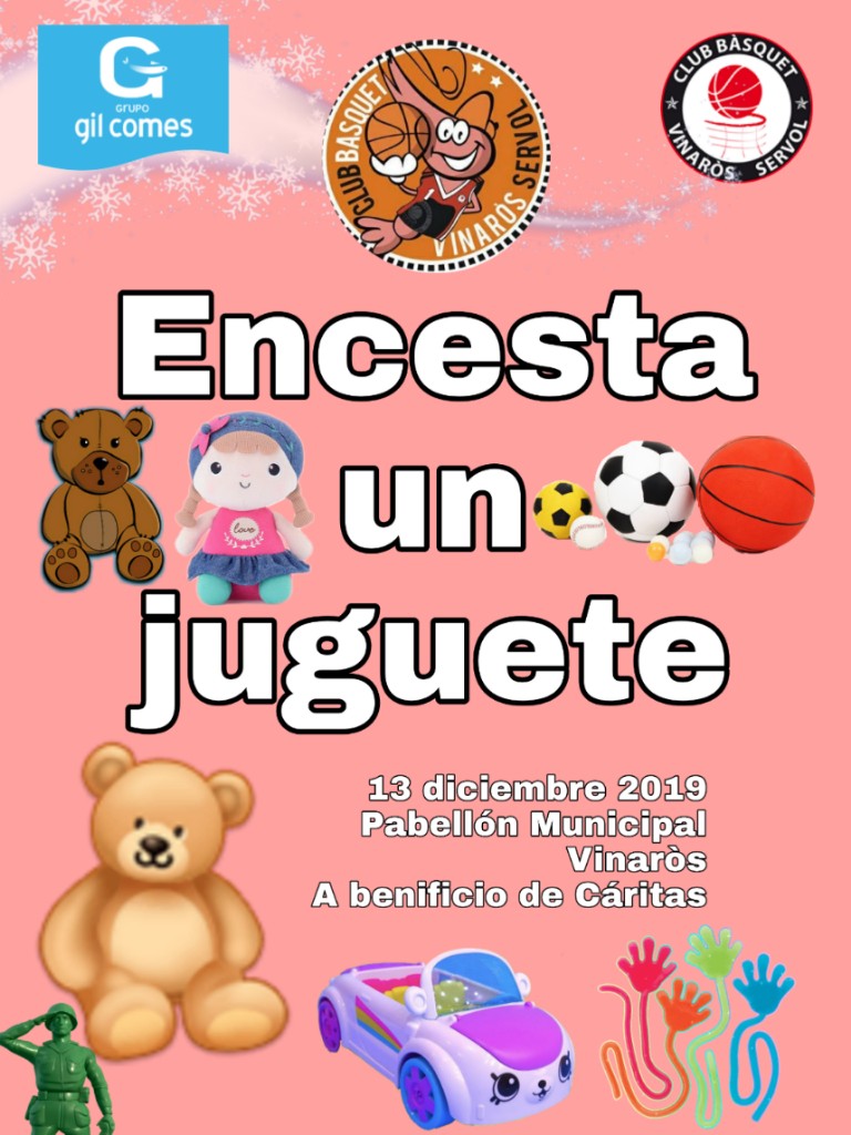 El Club Bàsquet Vinaròs posa en marxa la campanya «Encistella un joguet»