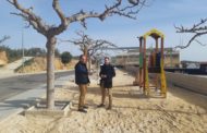 Ximo Huguet visita a Traiguera l'ampliació del parc infantil i la millora de les zones esportives sufragades amb càrrec al Pla 135 de la Diputació