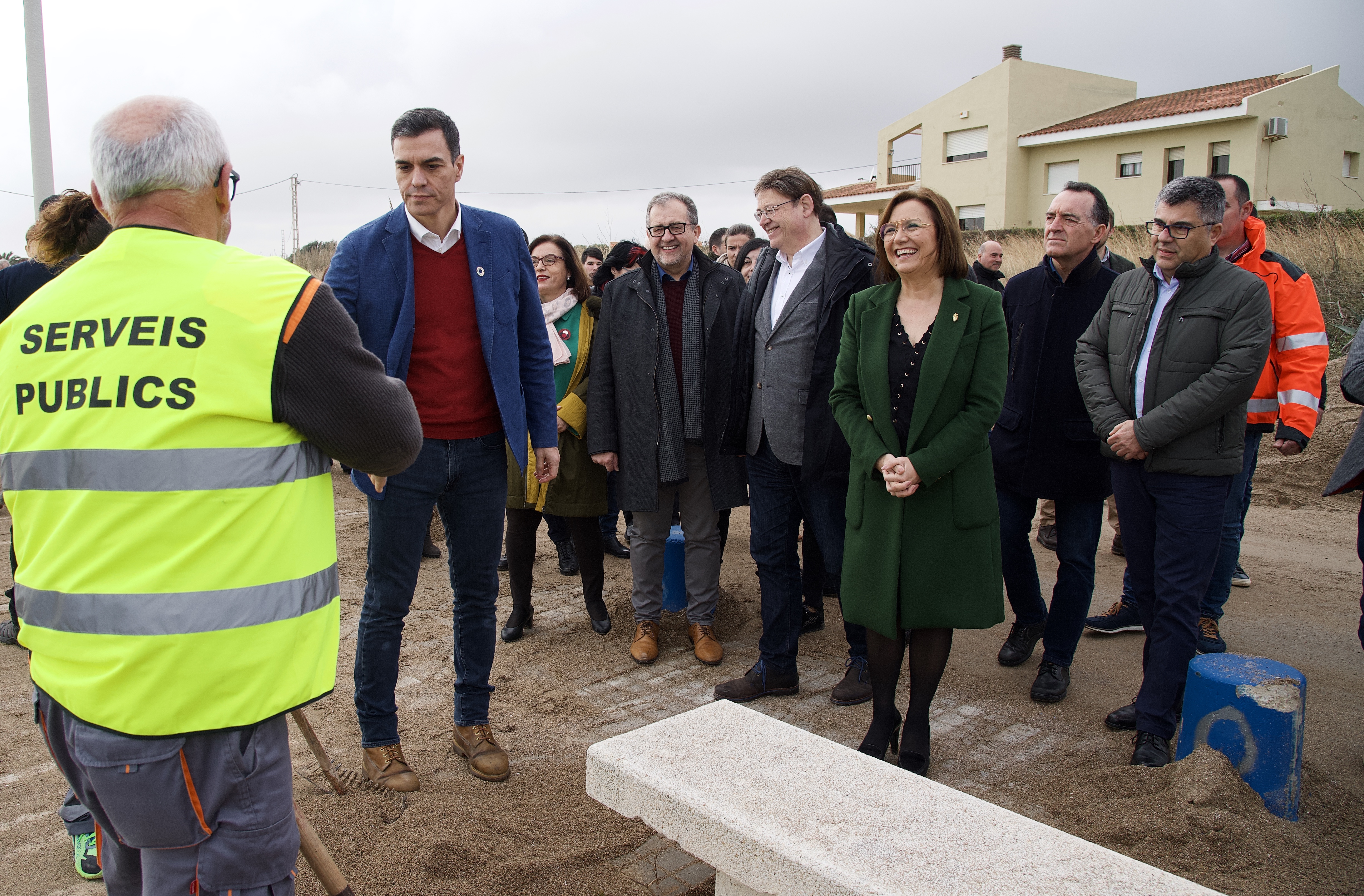 Martí agraeix als presidents Sánchez i Puig l'activació d'ajudes pel temporal i la seua visita a Castelló