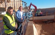 Treballs a Peníscola contrarellotge per a disposar de les platges en perfecte estat abans de la temporada