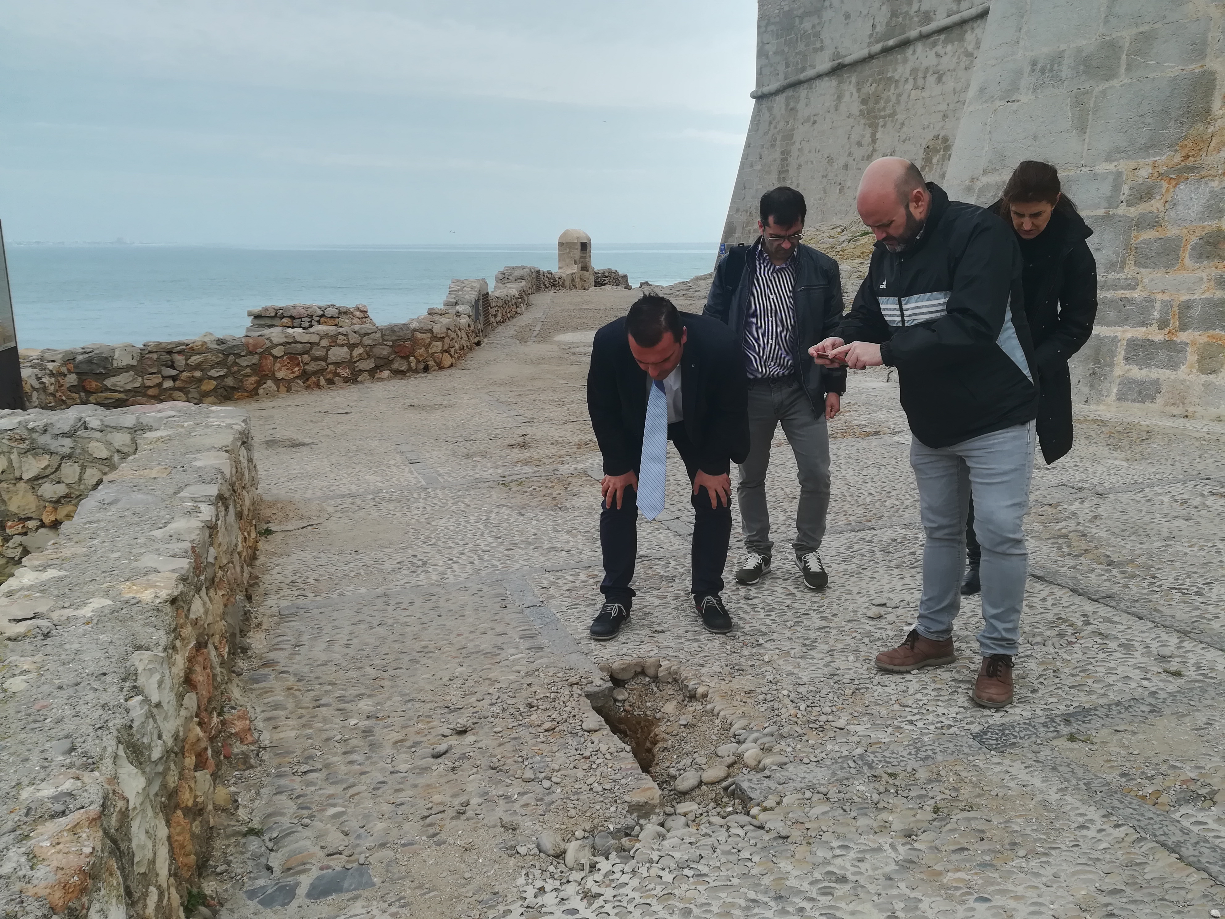 L’Ajuntament de Peníscola sol·licita la col·laboració de la Generalitat en la reparació de la zona de la Porteta