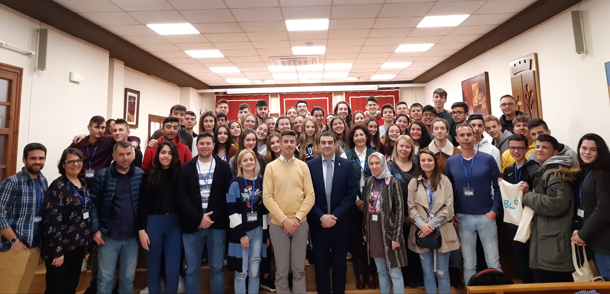 30 alumnes i professors de Polònia, Turquia i Portugal visiten l'Ajuntament de Benicarló
