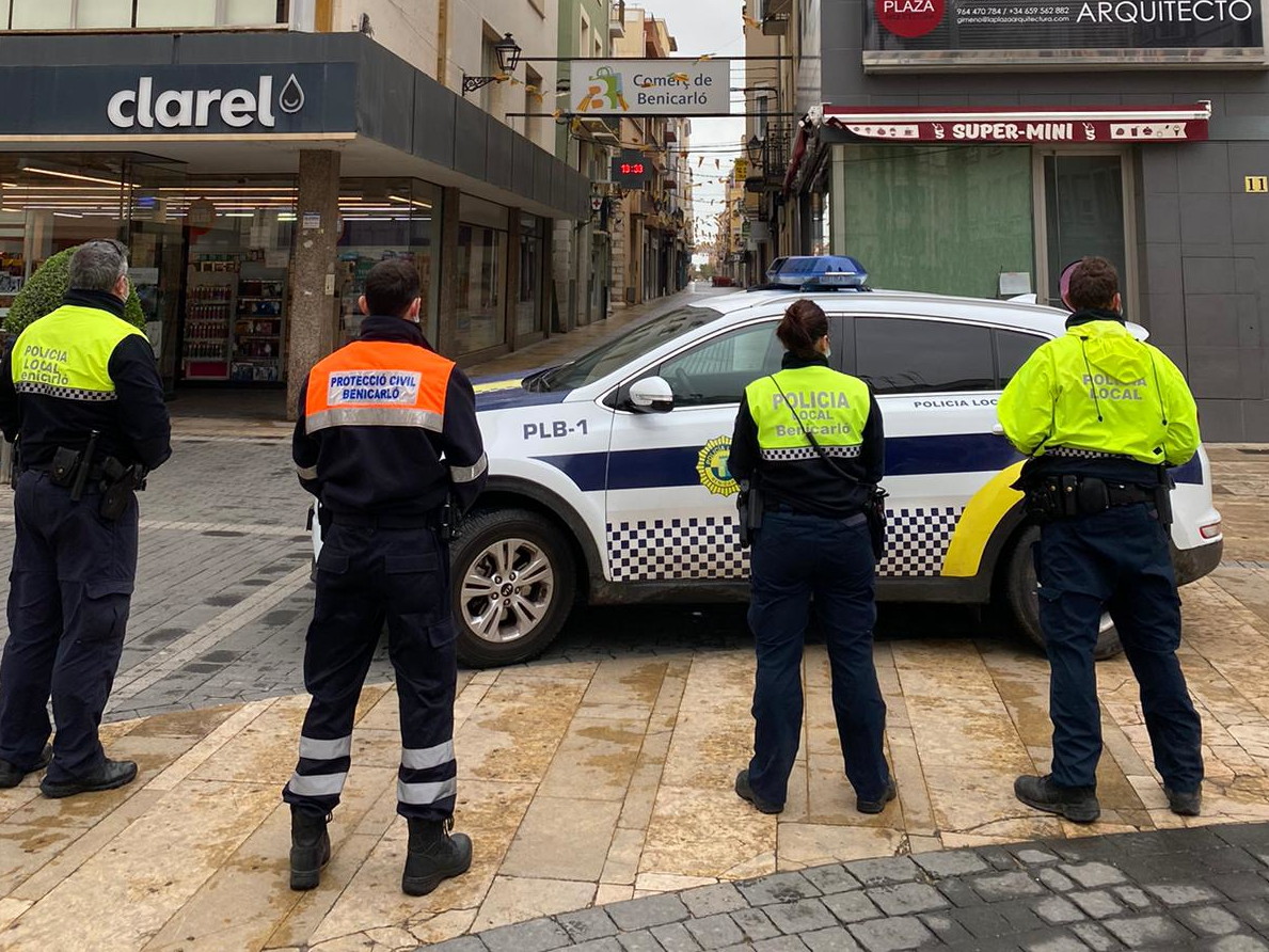 La Policia Local de Benicarló continua amb les denúncies per incompliment del decret