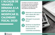 L’Ajuntament de Vinaròs demana a la Diputació modificar el calendari fiscal