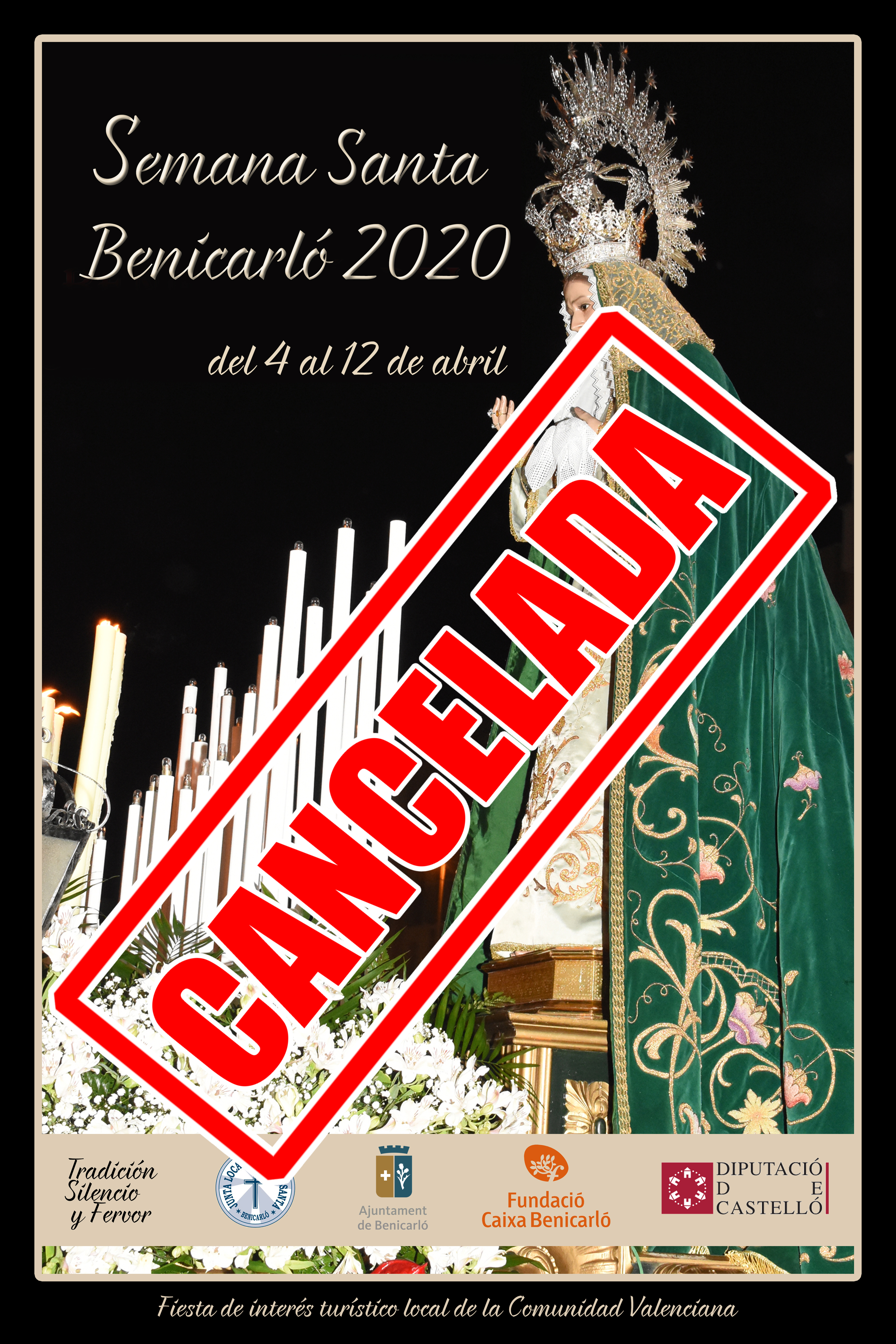 La Setmana Santa de Benicarló es cancel·la