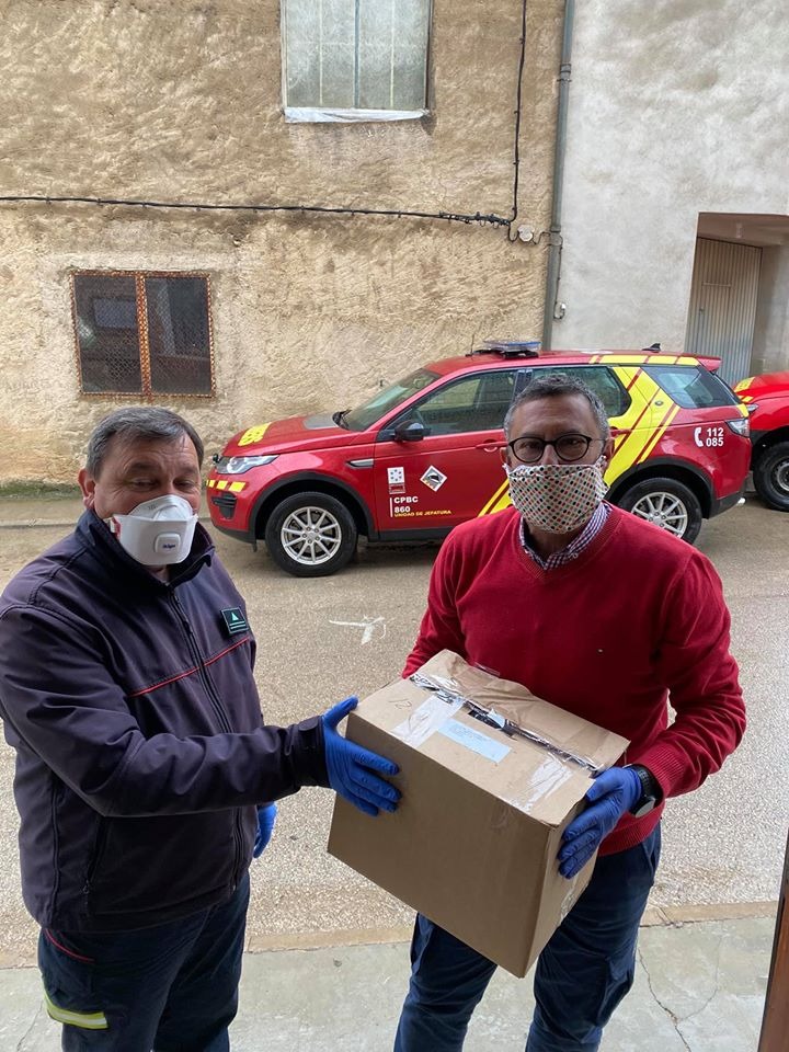 Tírig rep material de protecció i lleixiu de la Diputació per a lluitar contra el Coronavirus