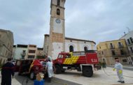 El Consorci Provincial de Bombers desinfecta espais públics a Tírig