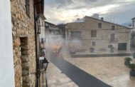 Desinfecció solidària de carrers a Tírig per a lluitar contra la COVID-19