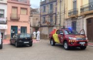 Efectius del Consorci Provincial de Bombers realitzen labors de desinfecció a Santa Magdalena