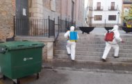 Santa Magdalena continua desinfectant les zones comunes més transitades de la població