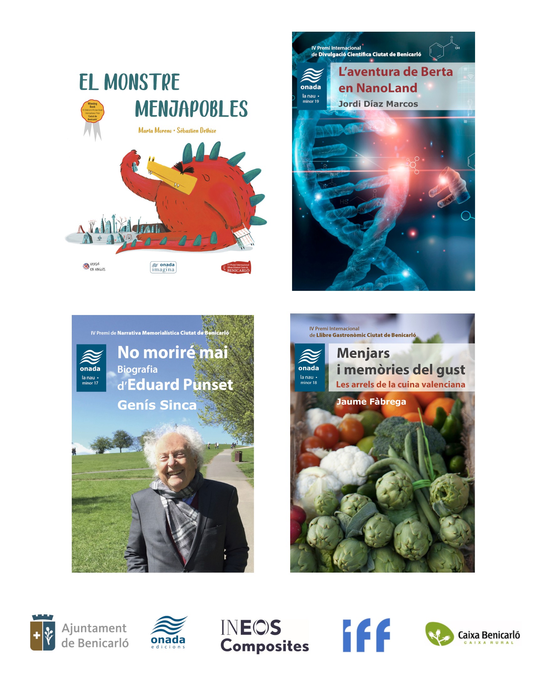 Els llibres guanyadors dels Premis Literaris 2019 de Benicarló veuen la llum coincidint amb Sant Jordi