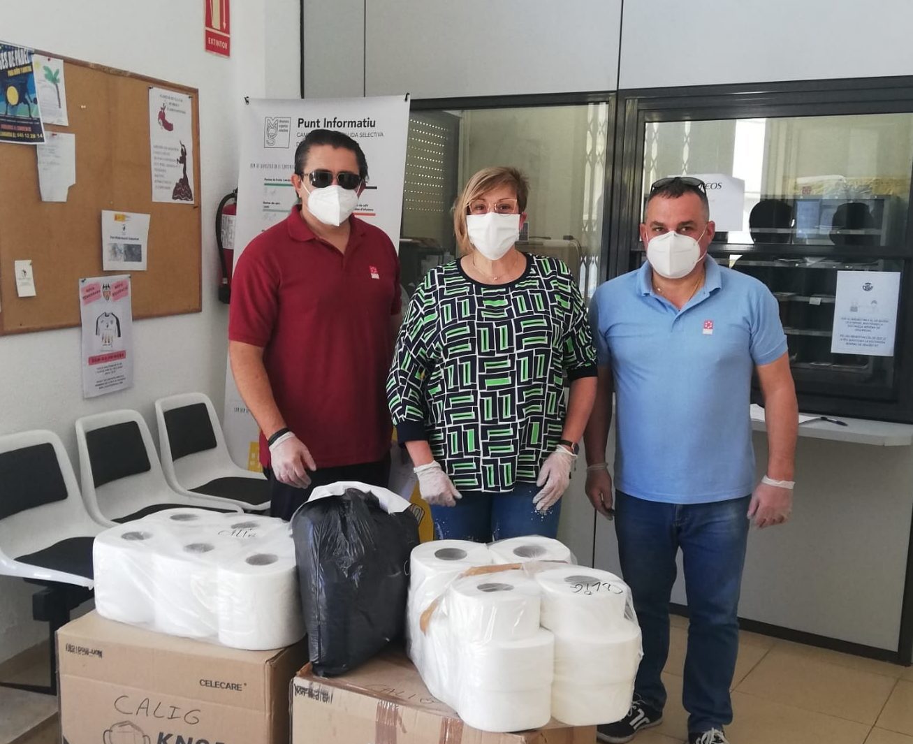 L’Ajuntament de Càlig rep una partida de material de protecció