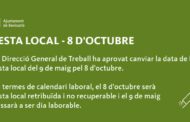 La direcció general de Treball aprova el canvi de la festa local de Benicarló del 9 de maig pel 8 d'octubre