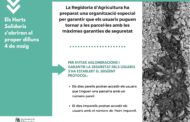 Els Horts Solidaris de Vinaròs s’obriran el dilluns 4 de maig