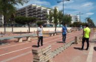 Segueix a bon ritme l'execució d'obres en el Passeig Marítim de Peníscola després dels efectes del Glòria