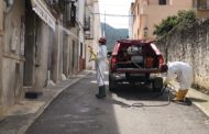 Els bombers del Parc comarcal realitzen una nova desinfecció a Santa Magdalena
