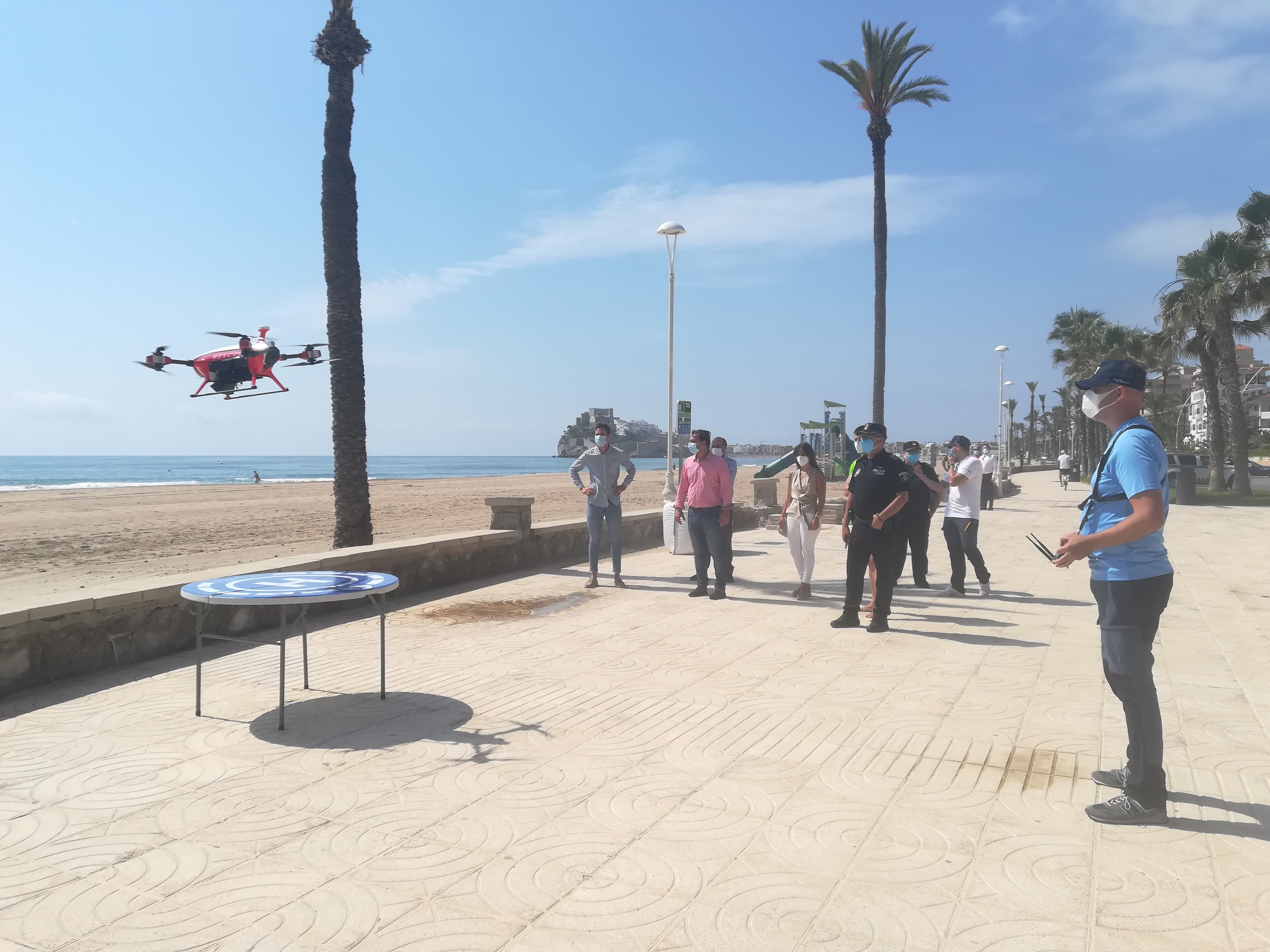 Peníscola controlarà l'aforament de les seues platges amb dron i intel·ligència artificial