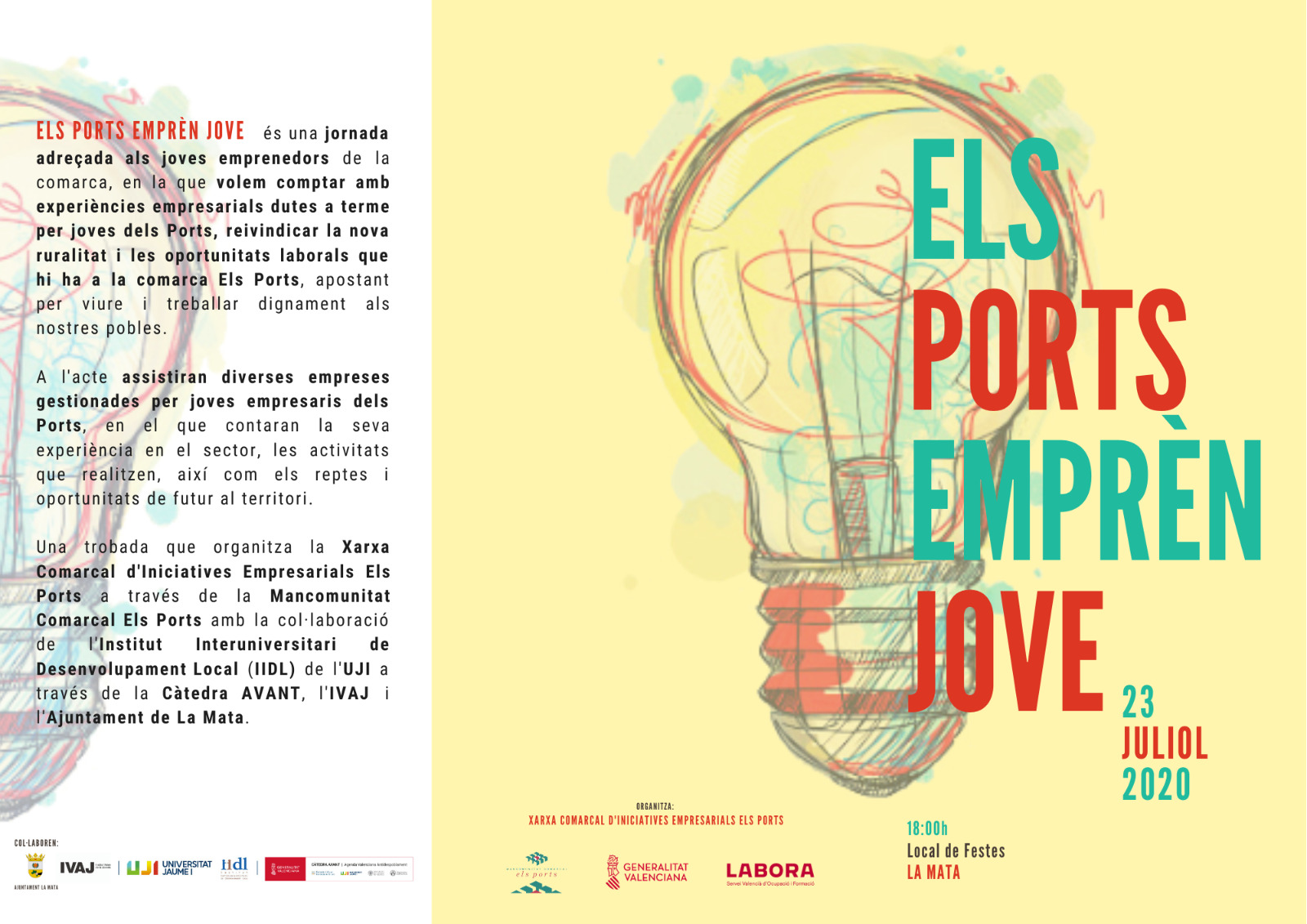 Els Ports Emprèn Jove reunirà en la Mata als futurs emprenedors dels Ports