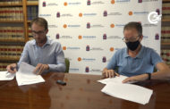 Alcalà de Xivert. Signatura del conveni entre l’Ajuntament  d’Alcalà de Xivert i l’empresa que gestiona el COVID-WATER 15-07-2020