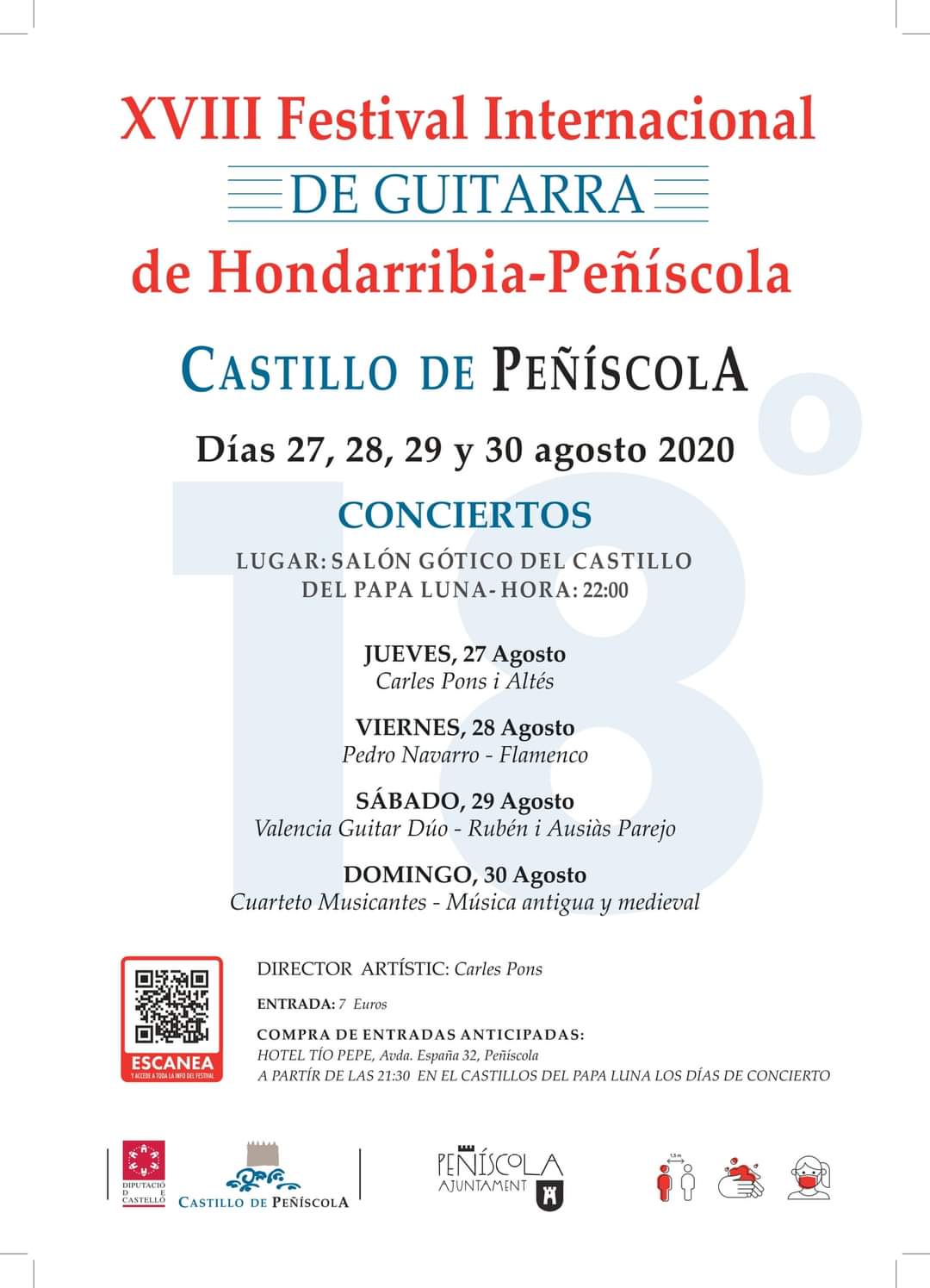 Arranca aquesta nit el XVIII Festival Internacional de Guitarra d'Hondarribia-Peníscola