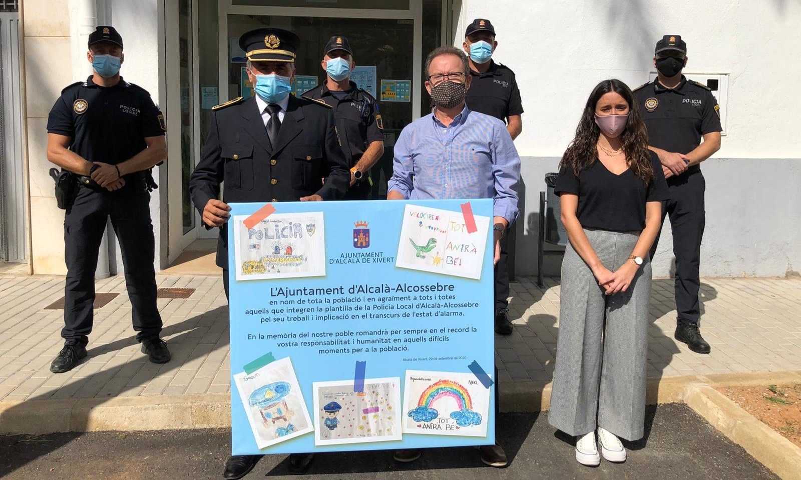 L'Ajuntament d'Alcalà-Alcossebre reconeix a la Policia Local el seu paper durant l'alarma sanitària