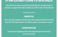 Vinaròs obre la participació ciutadana per a redactar el reglament del Consell Local d'Inclusió i Drets Socials