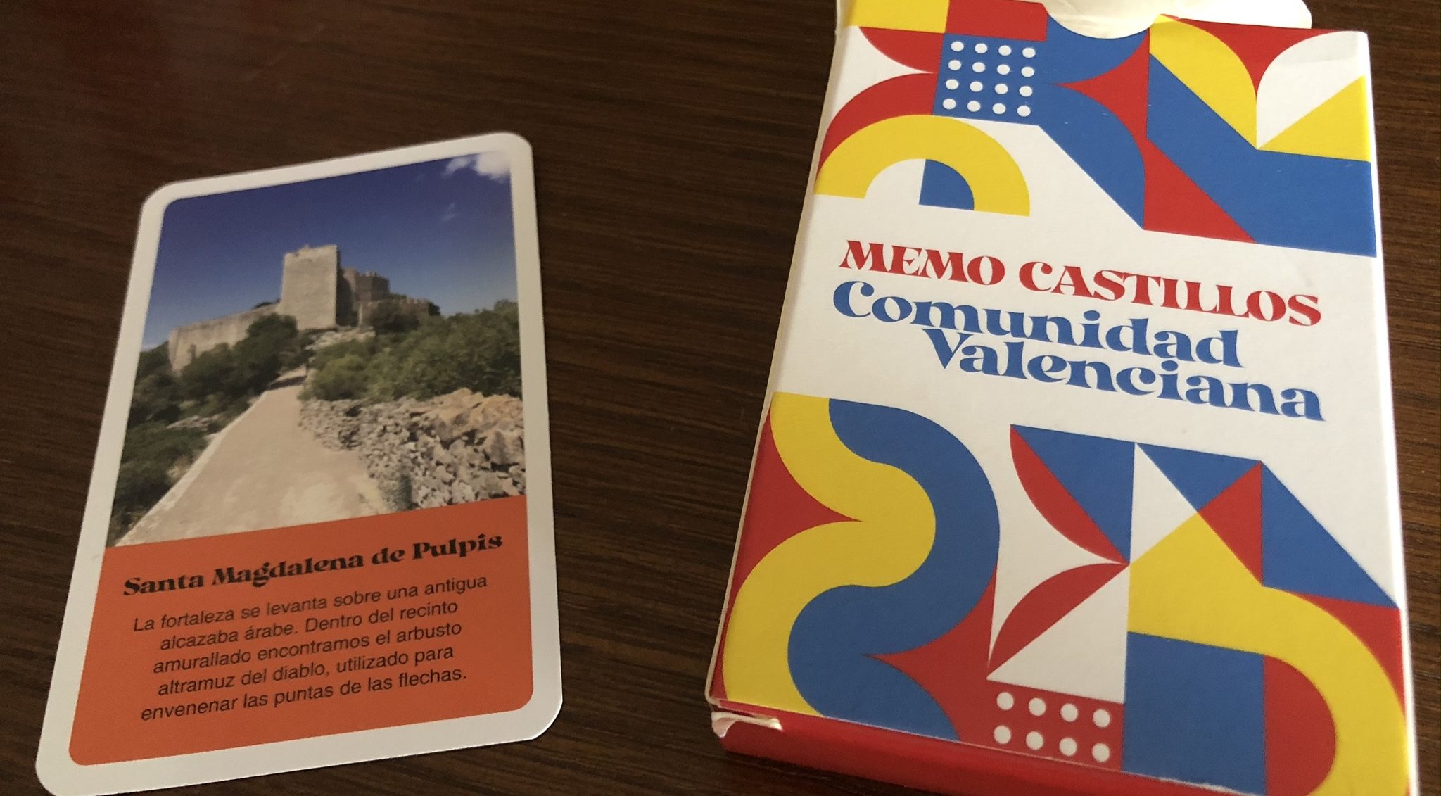 El Castell de Santa Magdalena es promociona a través del joc de Memo de fortaleses de la Comunitat Valenciana