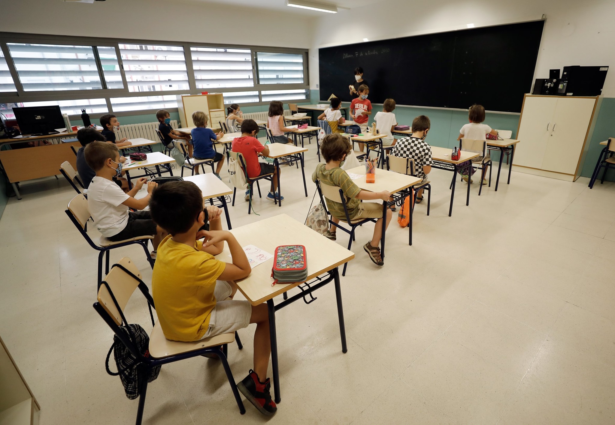 El 98,7 % dels grups d'alumnes dels centres educatius conclou sense incidències la novena setmana del curs