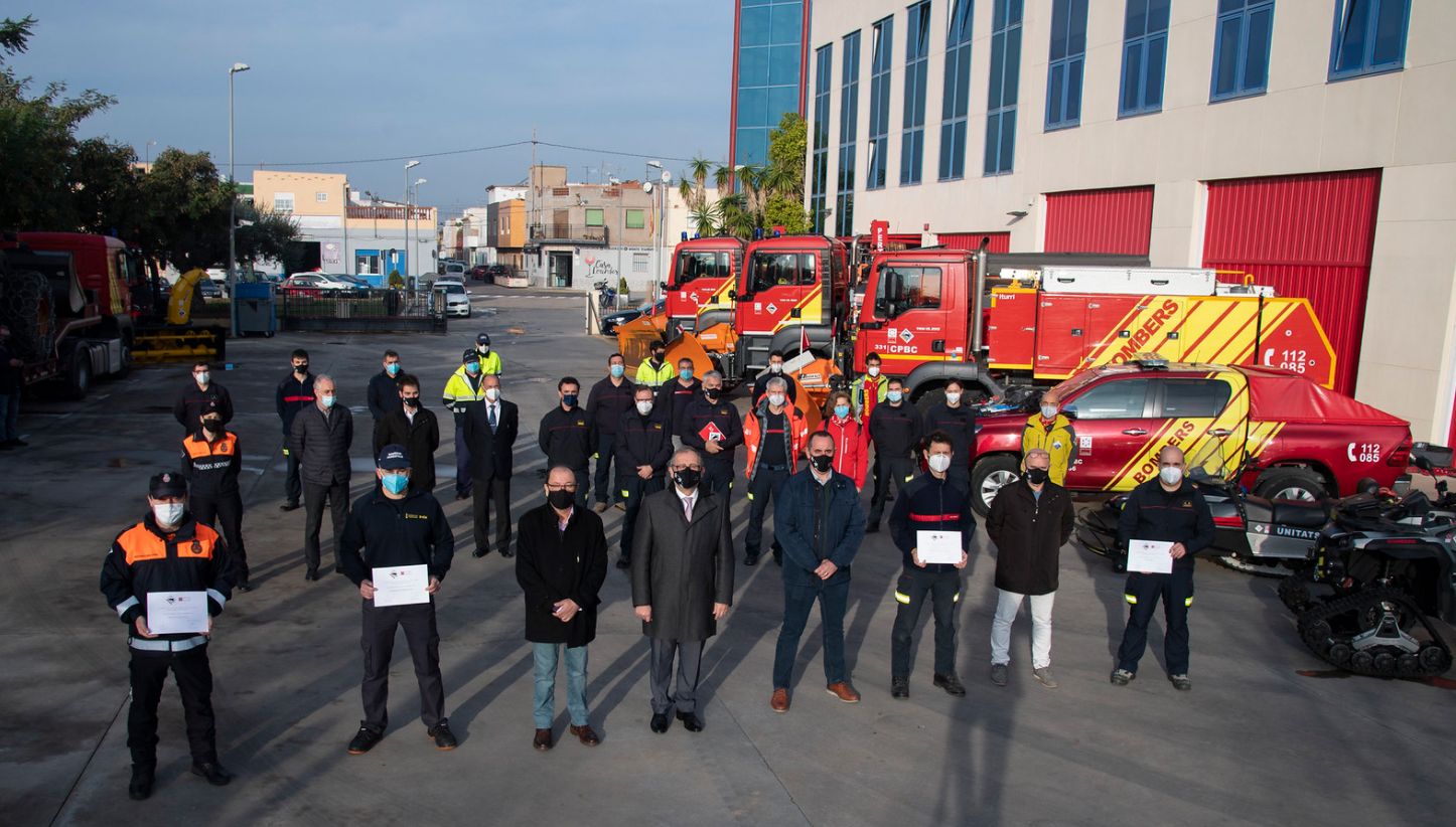 La Diputació presenta el dispositiu de nevades del Consorci Provincial de Bombers