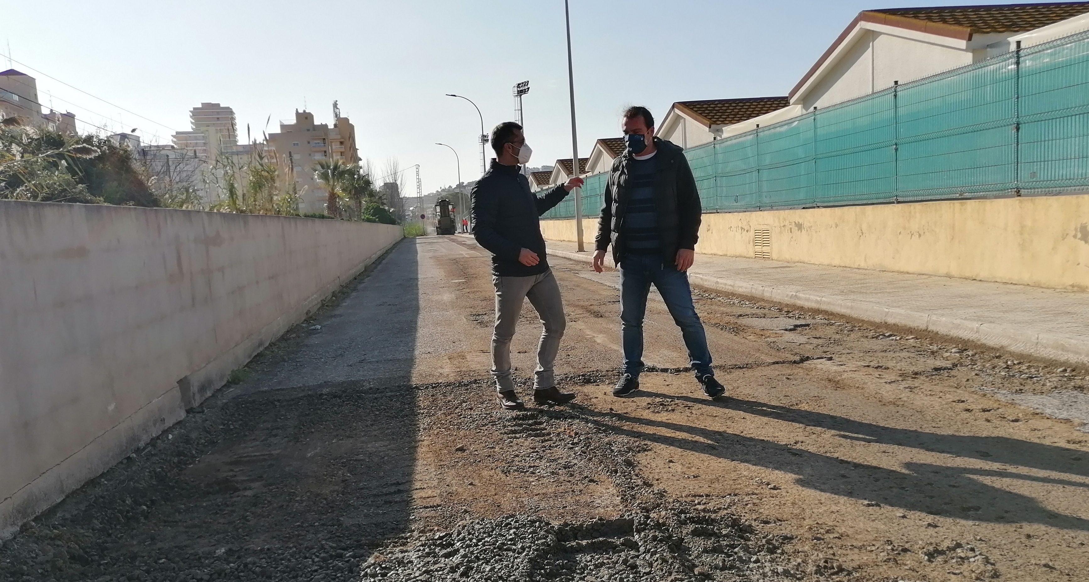 Comencen les obres d'asfaltat del vial d'accés al Col·legi d'Educació Infantil i Primària de Peníscola