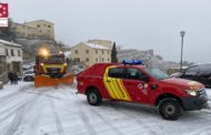 Primeres actuacions del Consorci Provincial de Bombers davant la borrasca 'Filomena'