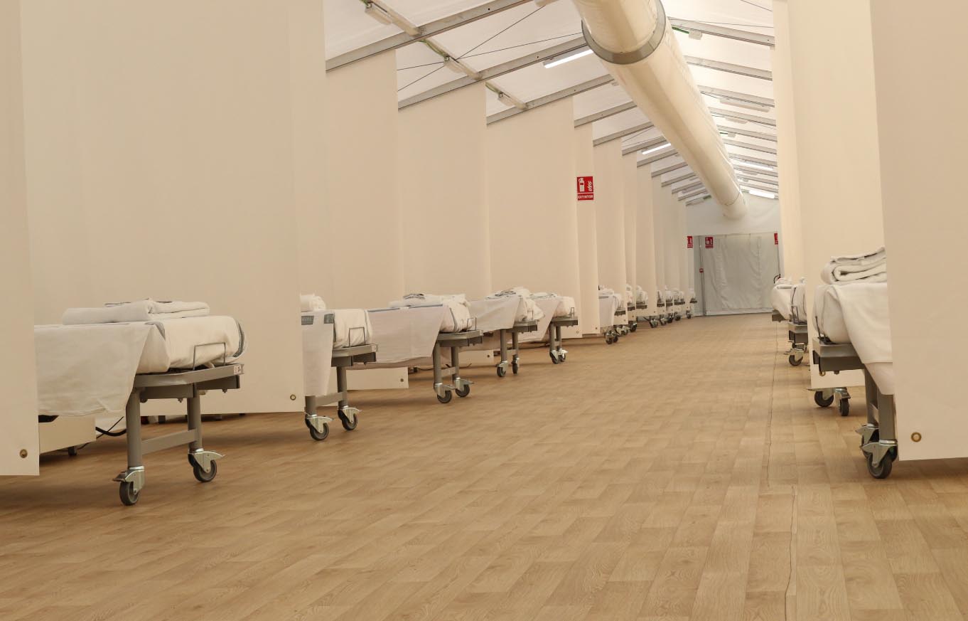 La Conselleria de Sanitat condiciona 280 llits als hospitals de campanya
