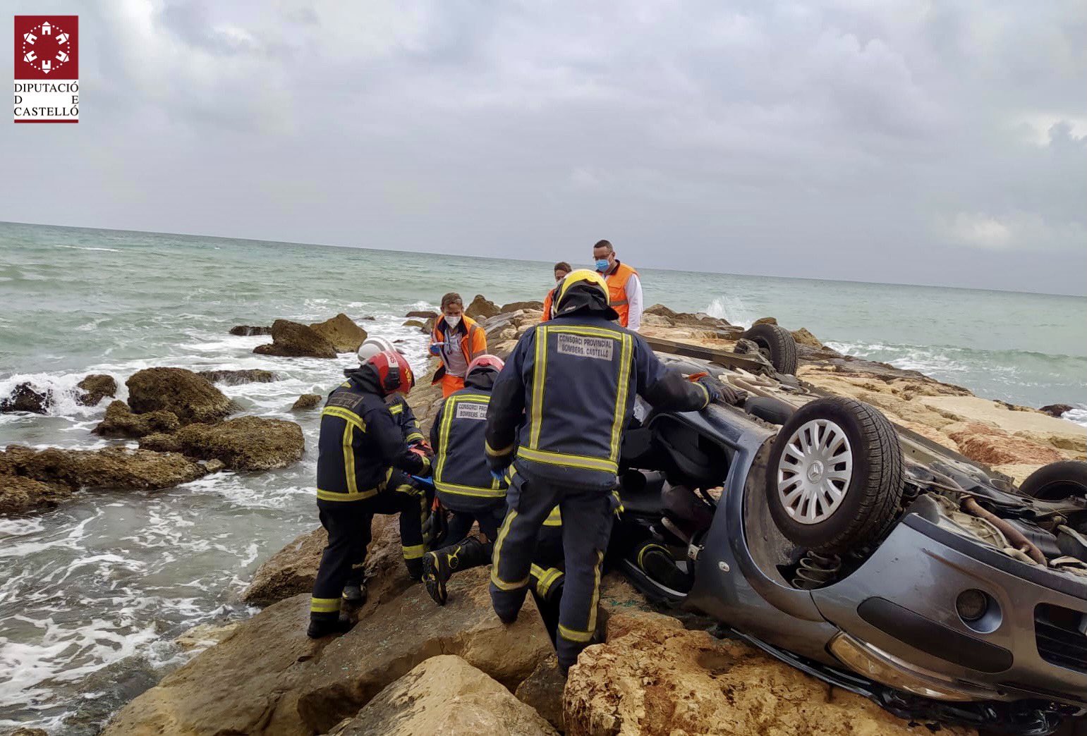 Accident de tràfic en la costa nord de Vinaròs
